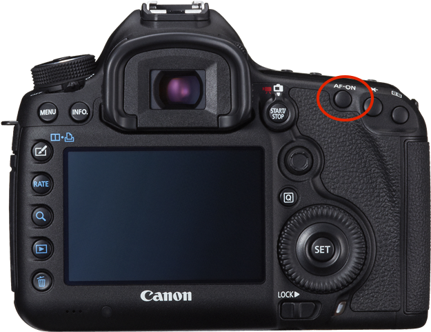 How Do I Back Button Focus - 7d Mark Ii Back (640x480), Png Download