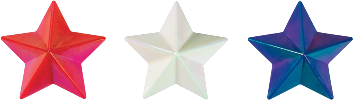 Red White And Blue Star Png Transparent Red White And - Baby Shower Centerpieces Girl Star (1281x412), Png Download