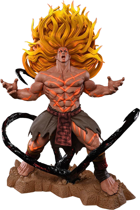 5" Street Fighter Statue Necalli V-trigger Player 2 - Street Fighter - Necalli 1:6 Scale Statue (480x703), Png Download