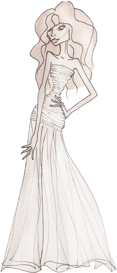 Are You A Kim Kardashian Or An Audrey Hepburn How To - Sketch (1000x1333), Png Download