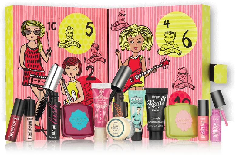 These Beauty-themed Advent Calendars Will Make Perfect - Benefit 'girl O'clock Rock' Debenhams Exclusive Gift (800x543), Png Download