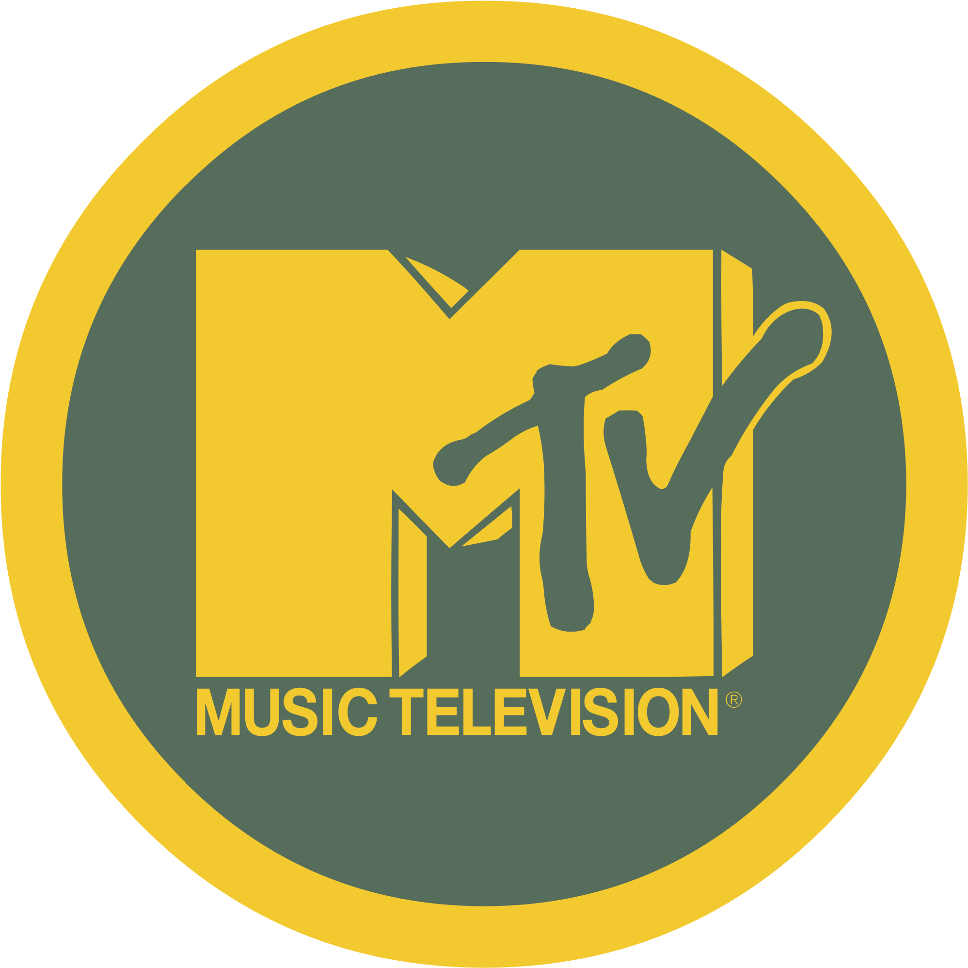 Mtv Brasil Logo Png Transparent - Mtv Logo 2002 (2400x2400), Png Download