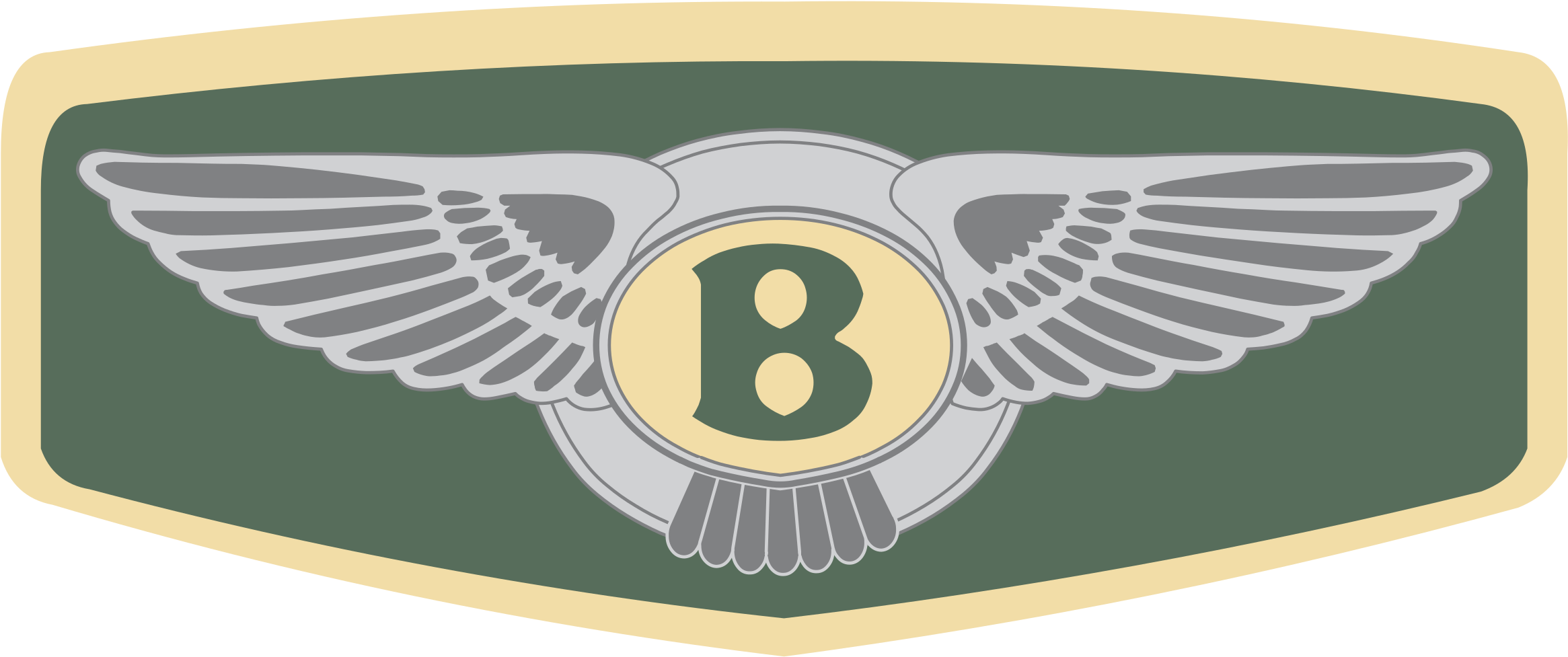 Bentley Motors Logo Png Transparent - 2 Bentley Color Badge Style Die Cut Decals (2400x2400), Png Download