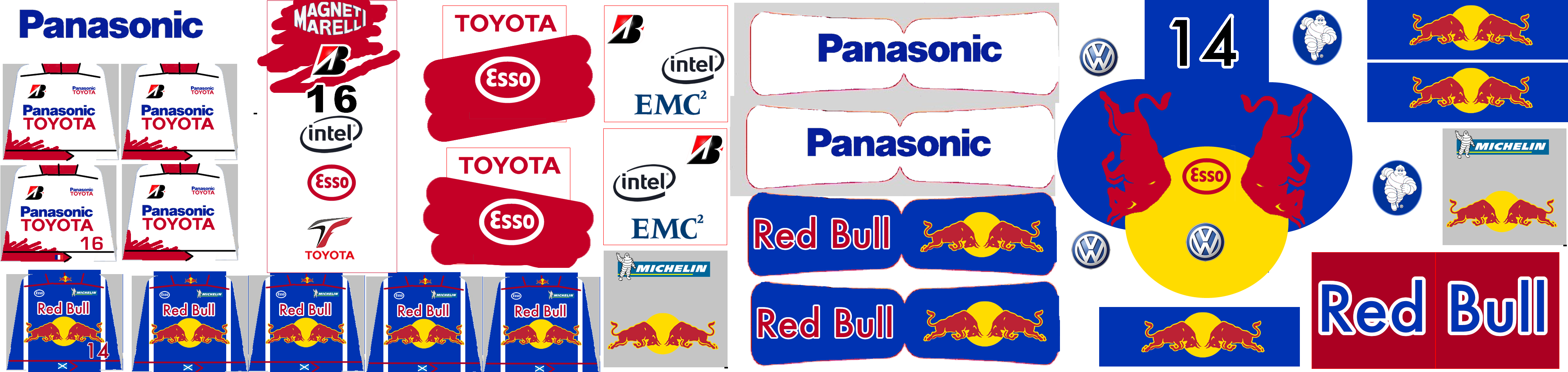 Redbull-toyota - False New Panasonic Blu-ray Bd-r Recordable Dl Disk (4000x950), Png Download