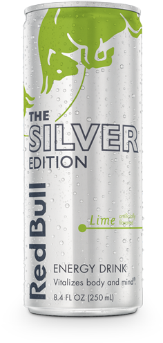 Red Bull Can Png Red Bull Silver Edition (260x496), Png Download
