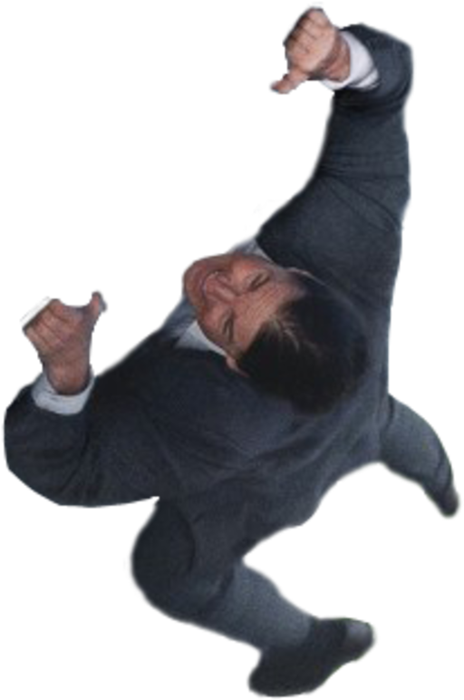 Tom Cruise Clinging (600x863), Png Download