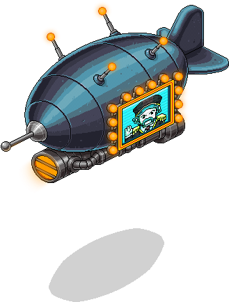 Overseer Blimp, Overseerblimp - Cyberpunk Blimp (328x442), Png Download