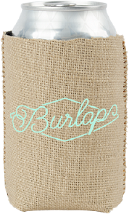 Burlap Insulated Can Holders - Hessian Fabric (600x600), Png Download