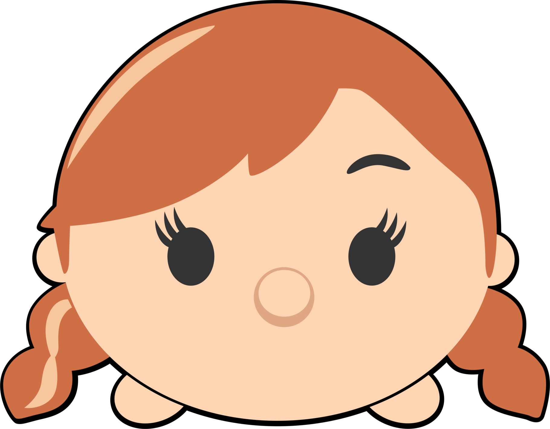 Anna Frozen Tsum Tsum (1820x1419), Png Download