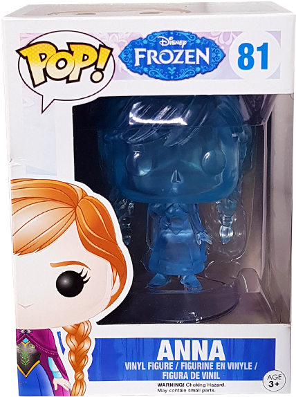 Anna Sdcc 2014 Exclusive Pop Vinyl Figure - 2014 Exclusive Funko Pop Vinyl Disney Frozen Anna (600x600), Png Download