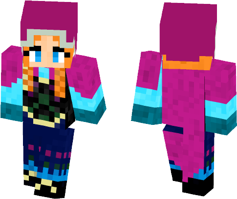 Anna~ Frozen ❄ ❄ - Minecraft (584x497), Png Download