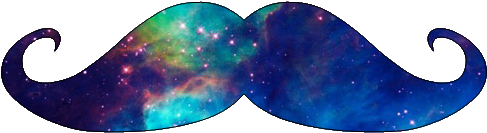 Moustache Png - Bigote Azul Png (500x362), Png Download