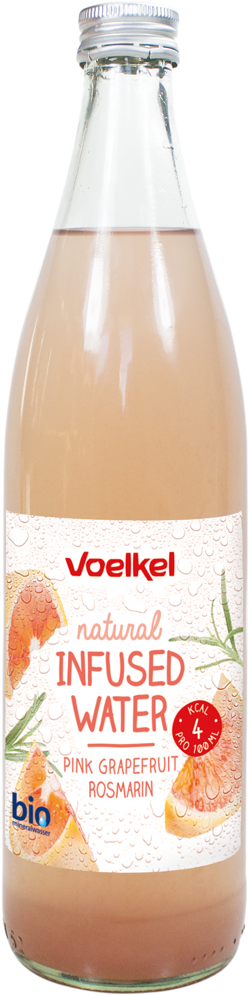 We Take Responsibility For People And Nature - Voelkel Bio Infused Water Orange Ingwer, 0,5 L (574x2095), Png Download