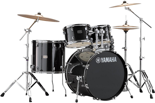 Yamaha Rydeen Standard Drum Set In Black Glitter With - Sonor 503 Drum Kit (526x519), Png Download