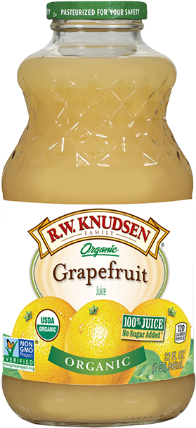 Organic Grapefruit - Rw Knudsen Grapefruit Juice (300x615), Png Download