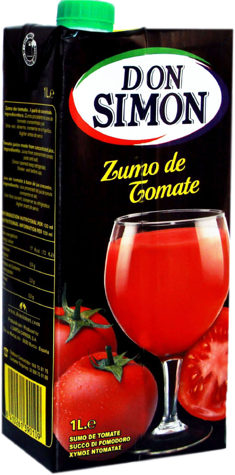 Tomato Juice 1l - Don Simon Apple Juice (1244x1866), Png Download