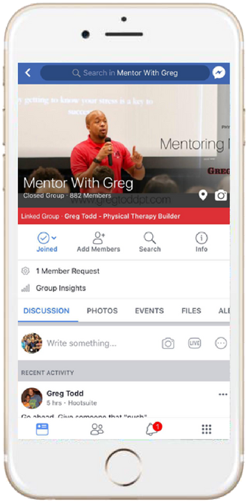Join Greg's Free Mentoring Group - Iphone (800x800), Png Download