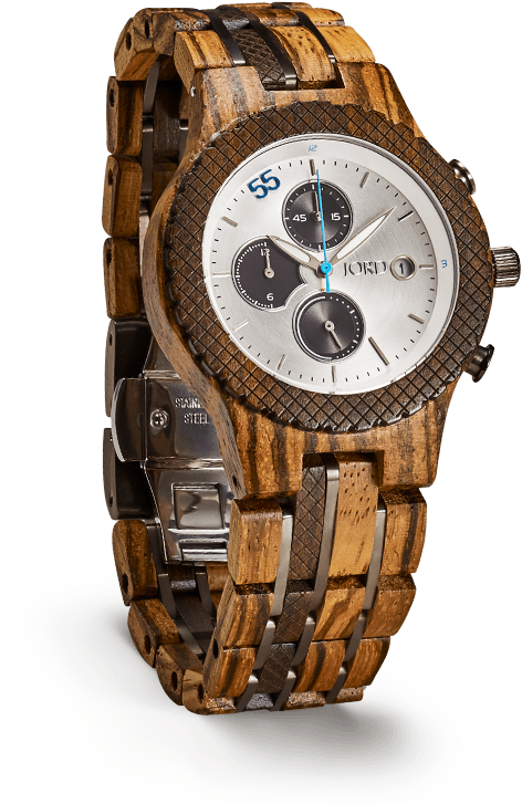 Chrono Wood Watch - Jord Watches Conway (590x750), Png Download