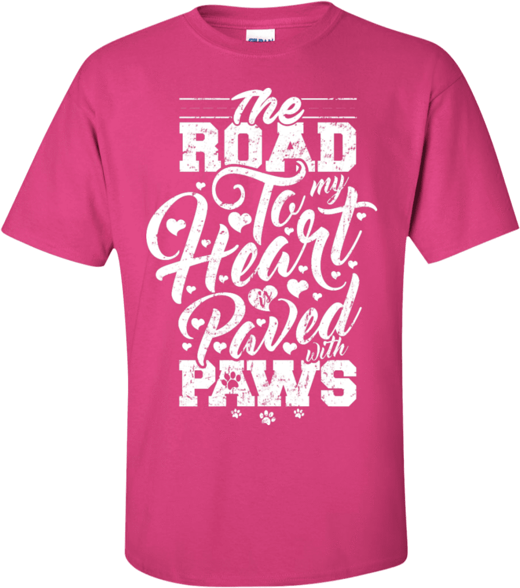 Load Image Into Gallery Viewer, Road To My Heart Paved - Pink Shirt (1155x1155), Png Download