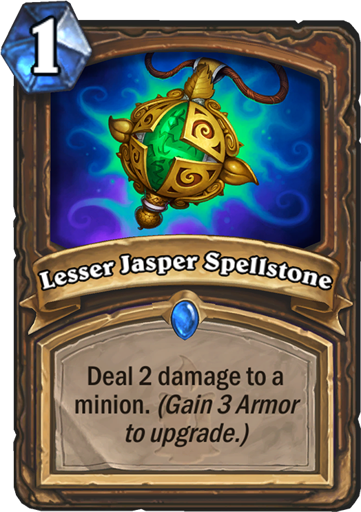 Lesser Jasper Spellstone - All Hearthstone Quest Cards (567x811), Png Download