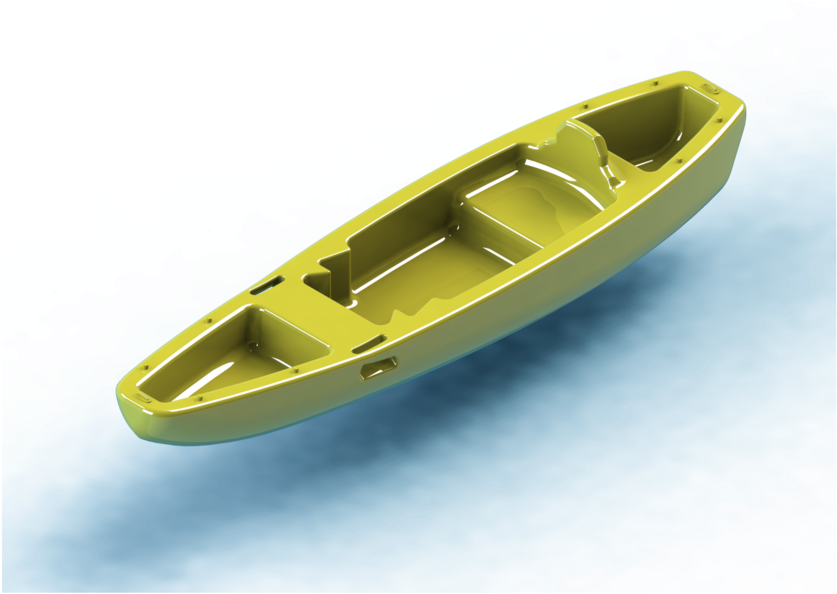 Canoe & Kayak - Dinghy (853x640), Png Download