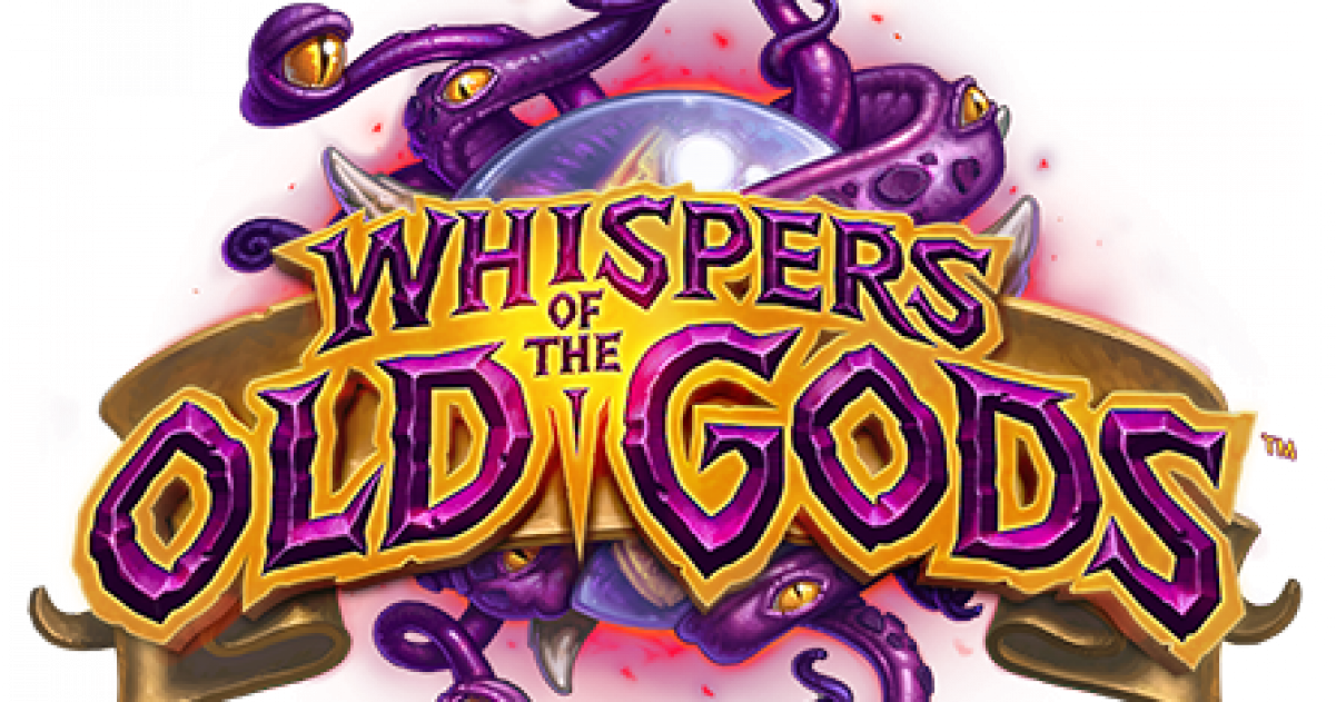 Hearthstone Whisper Of The Old Gods Logo Png (1201x631), Png Download
