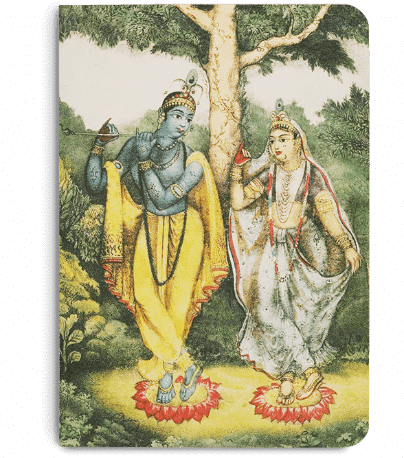 Dailyobjects Indian Mythology Radha Krishna A5 Notebook - Krishna (600x680), Png Download