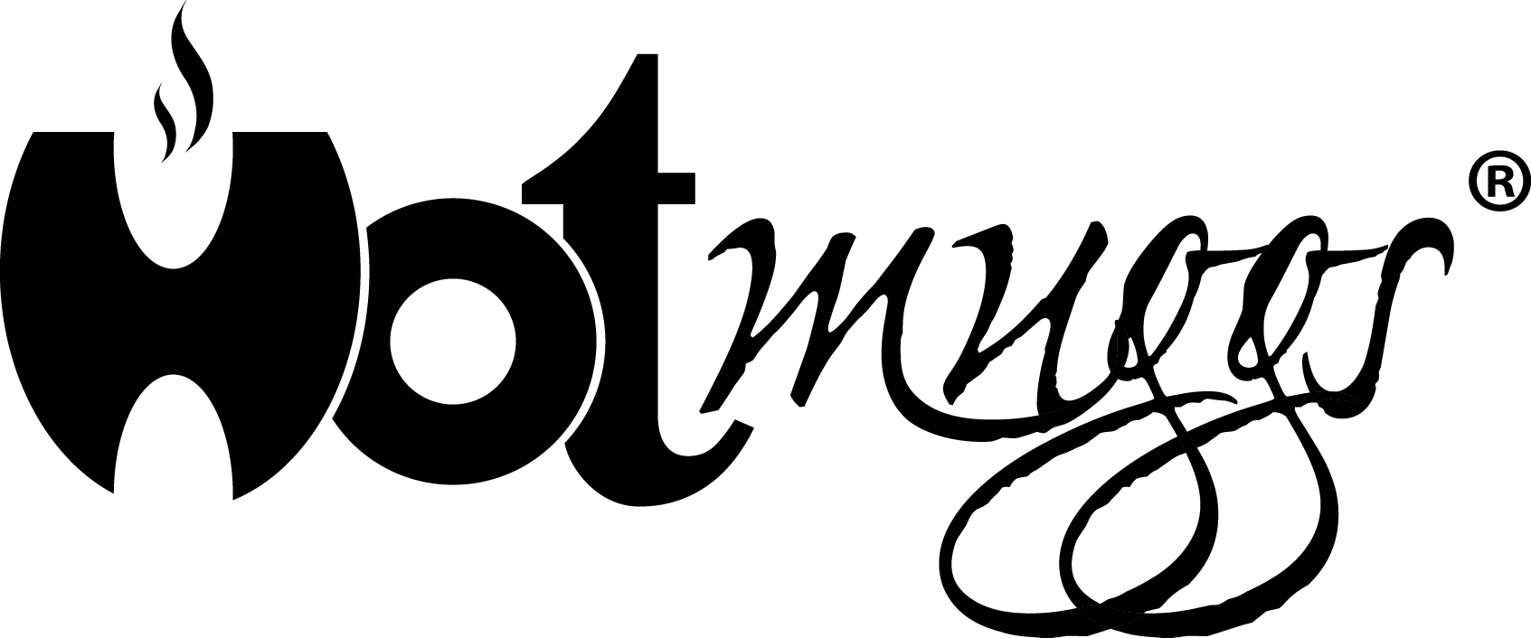 Hot Muggs Hot Muggs - Hot Muggs Logo (1693x706), Png Download