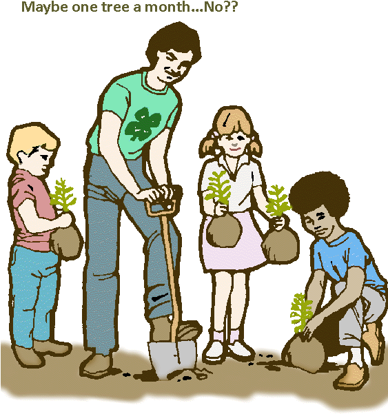 Natural Tree Narendra Air Environment Environmental - People Planting Trees (700x608), Png Download