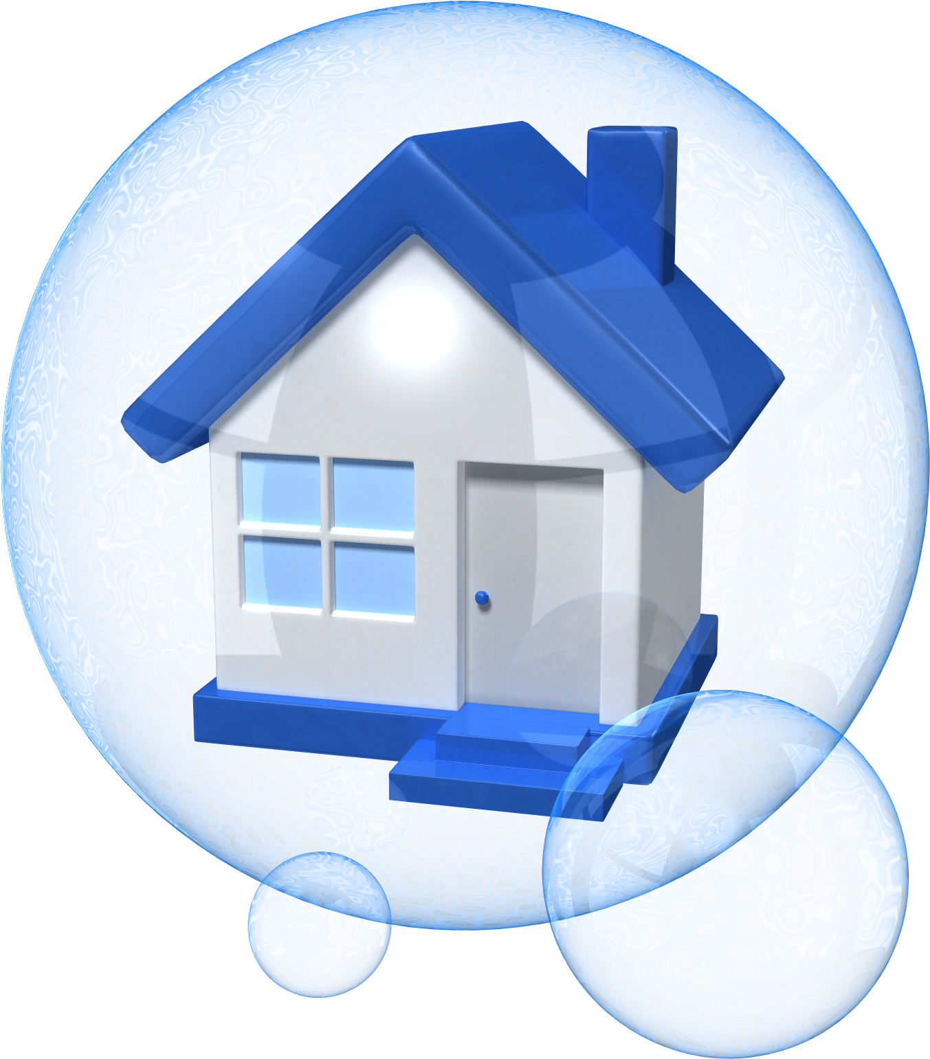 Is Real Estate Investing For You - House In A Bubble Png (1400x1600), Png Download