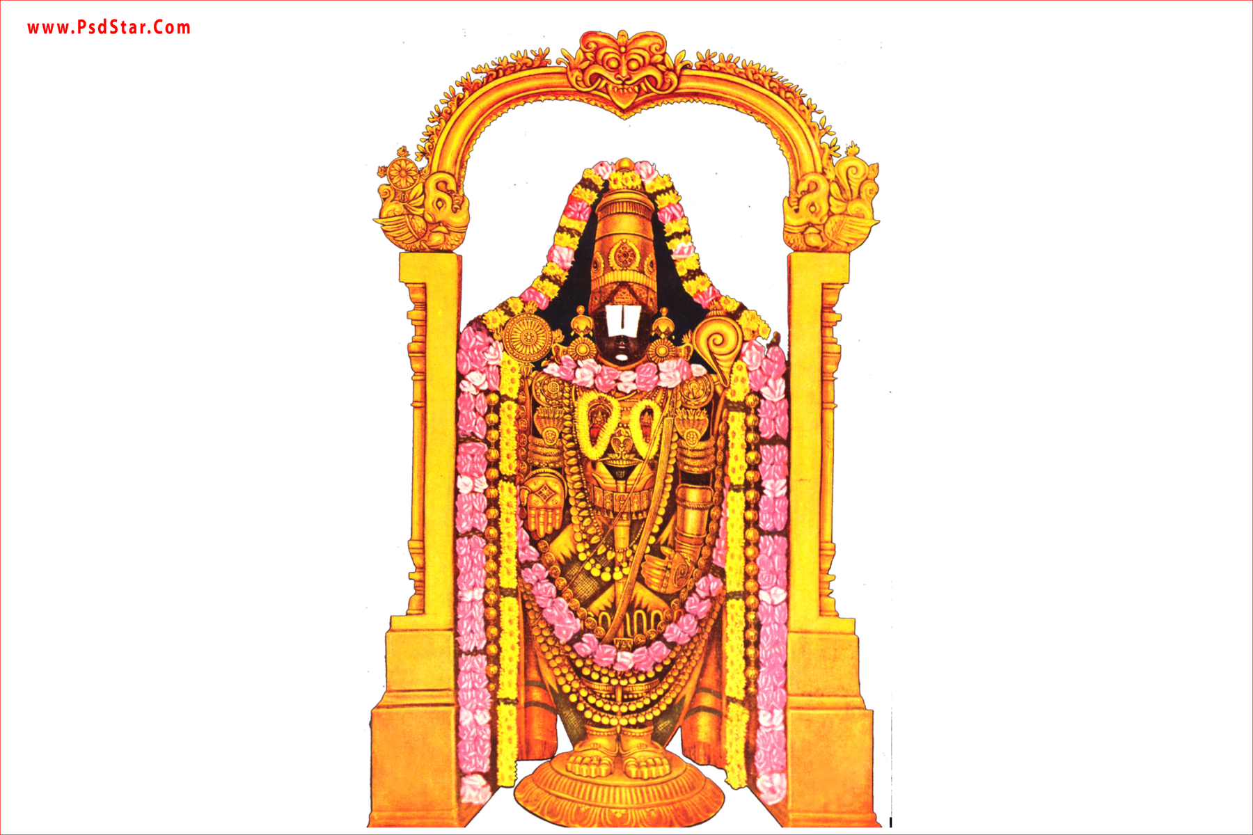Venkateswara Swamy Images Png (1800x1200), Png Download