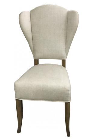 Stylish Linen Wingback Chair Viyet Designer Furniture - Chair (736x460), Png Download