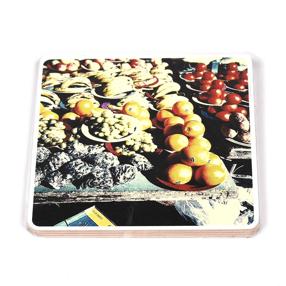 Wooden Photo Block Mixed Fruit - Clementine (1000x1000), Png Download