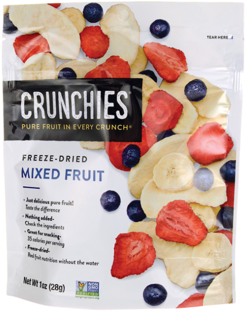 Crunchies Food Company Freeze-dried Mixed Fruit 1 Oz - Crunchies (640x640), Png Download