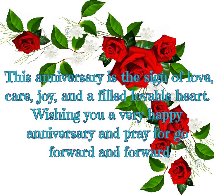 Happy Wedding Anniversary Images - Clip Art (940x788), Png Download