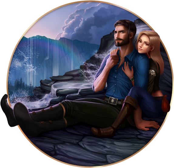 Elwynn Waterfalls - Sitting (587x580), Png Download