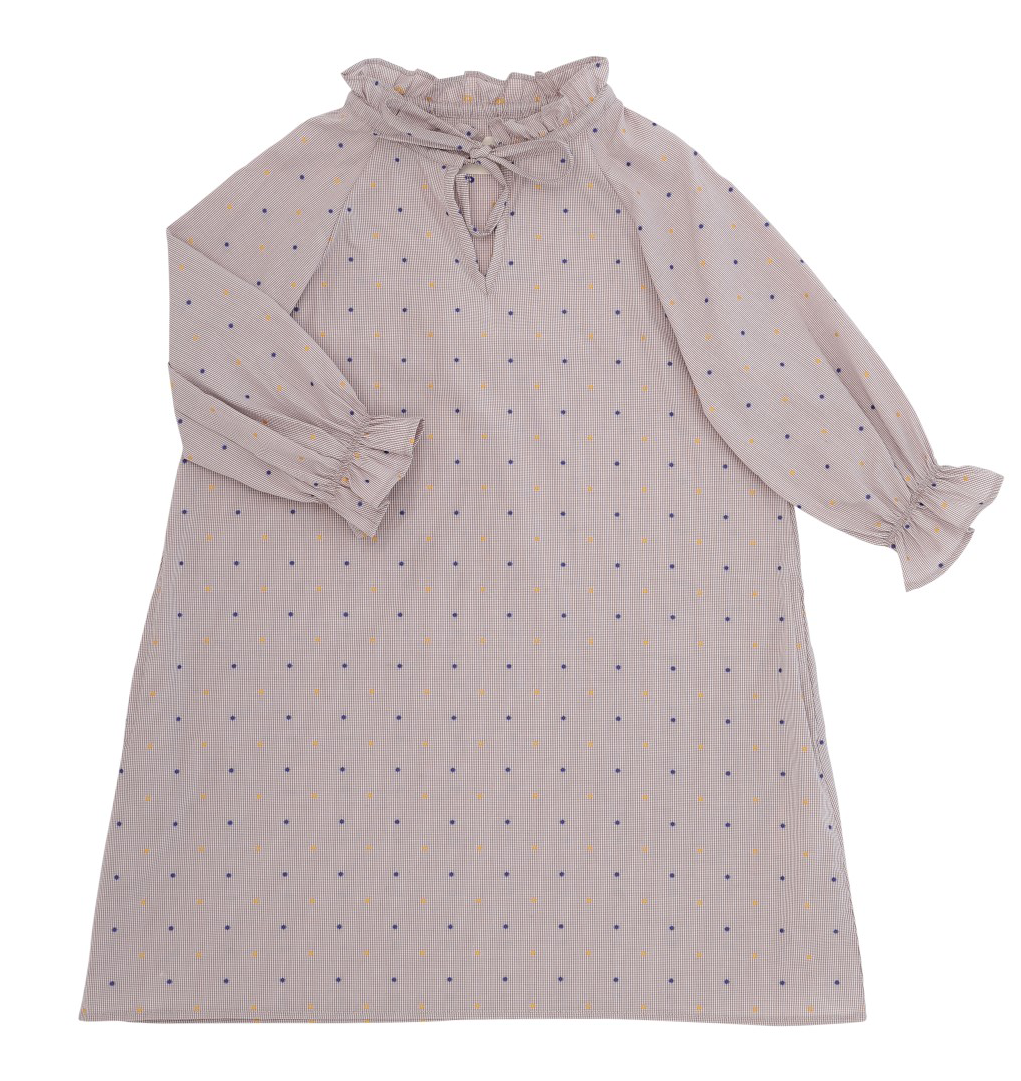 On Cloud Nine- Night Dress Kids - Polka Dot (1020x1410), Png Download
