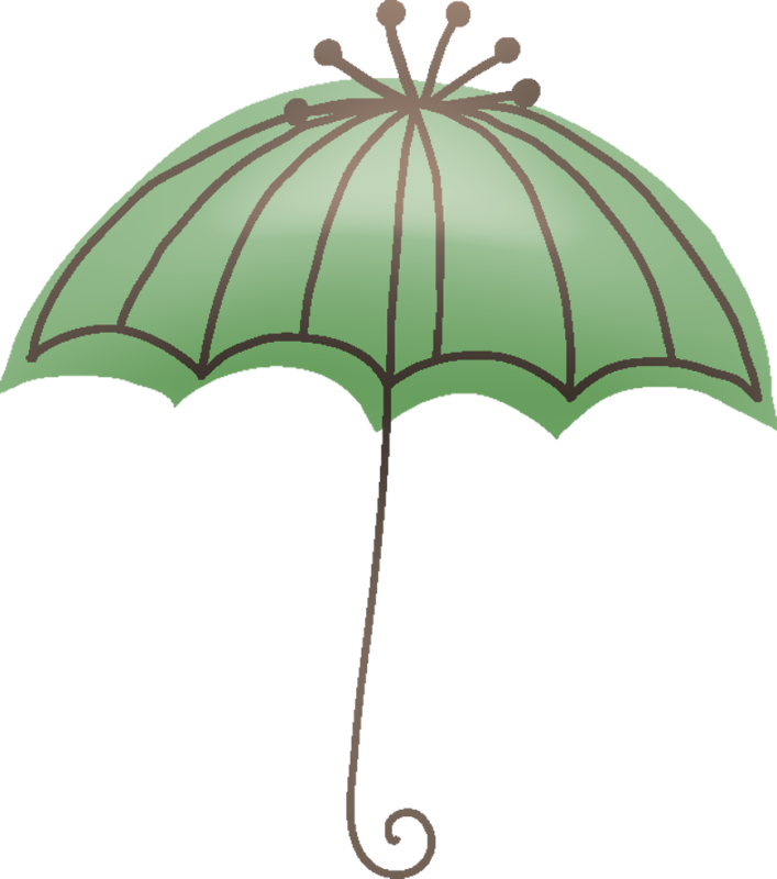 Green Umbrella - Umbrella (707x800), Png Download