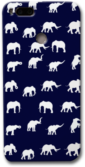 Elephant Pattern Redmi Mi A1 Case - Sheep (620x620), Png Download