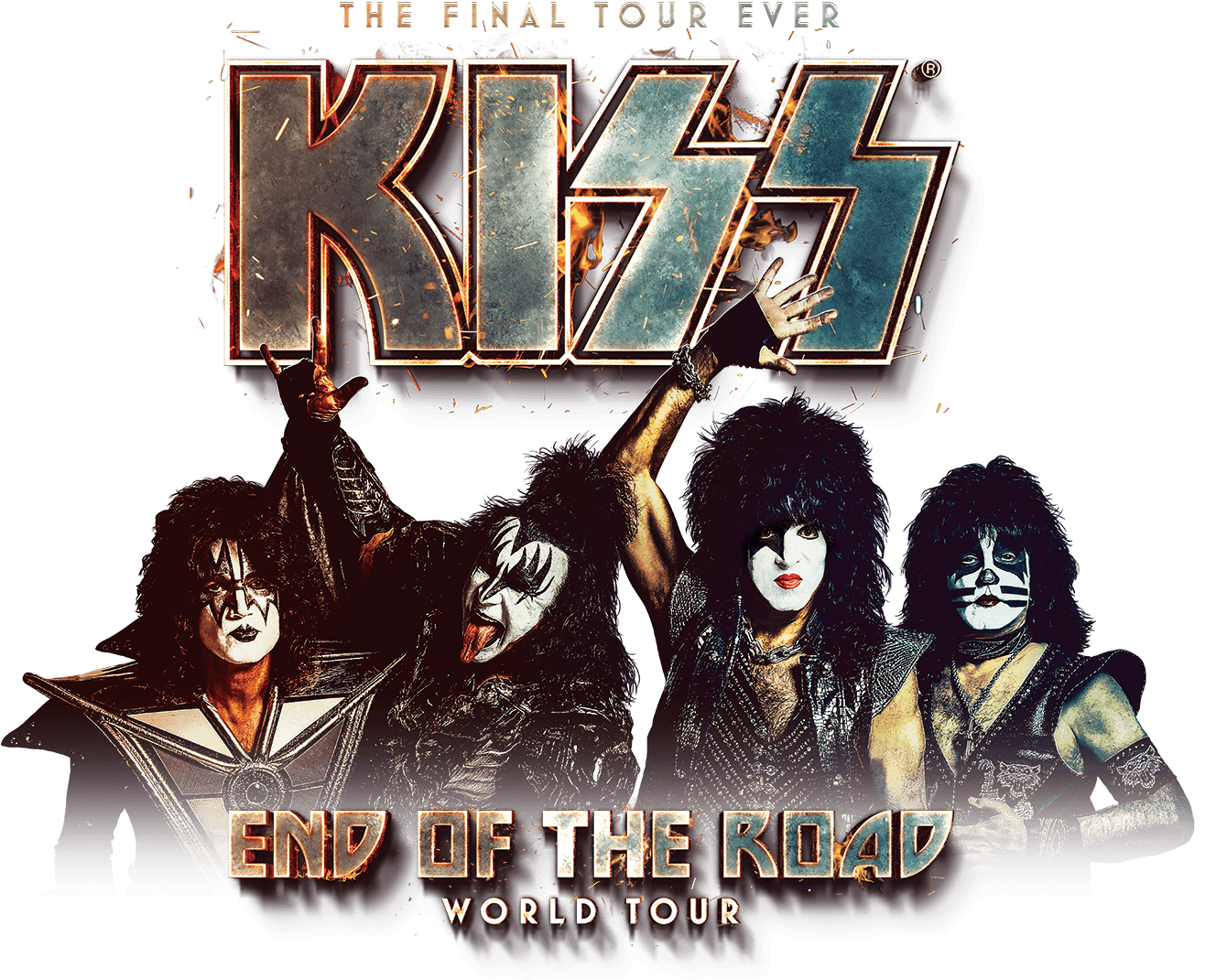 Kiss "end Of The Road" Tour Dates - Kiss End Of The Road Tour (1500x1140), Png Download