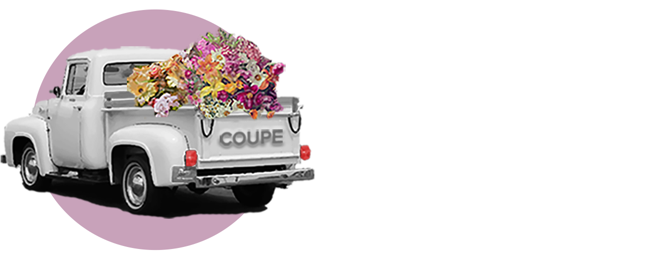 Coupe Flowers Inc - Classic Car (1400x566), Png Download