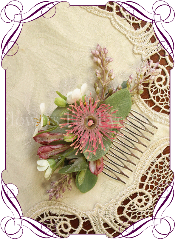 Native Hair Comb Flowers For Ever After Artificial - Silk Native Australian Flowers (608x822), Png Download