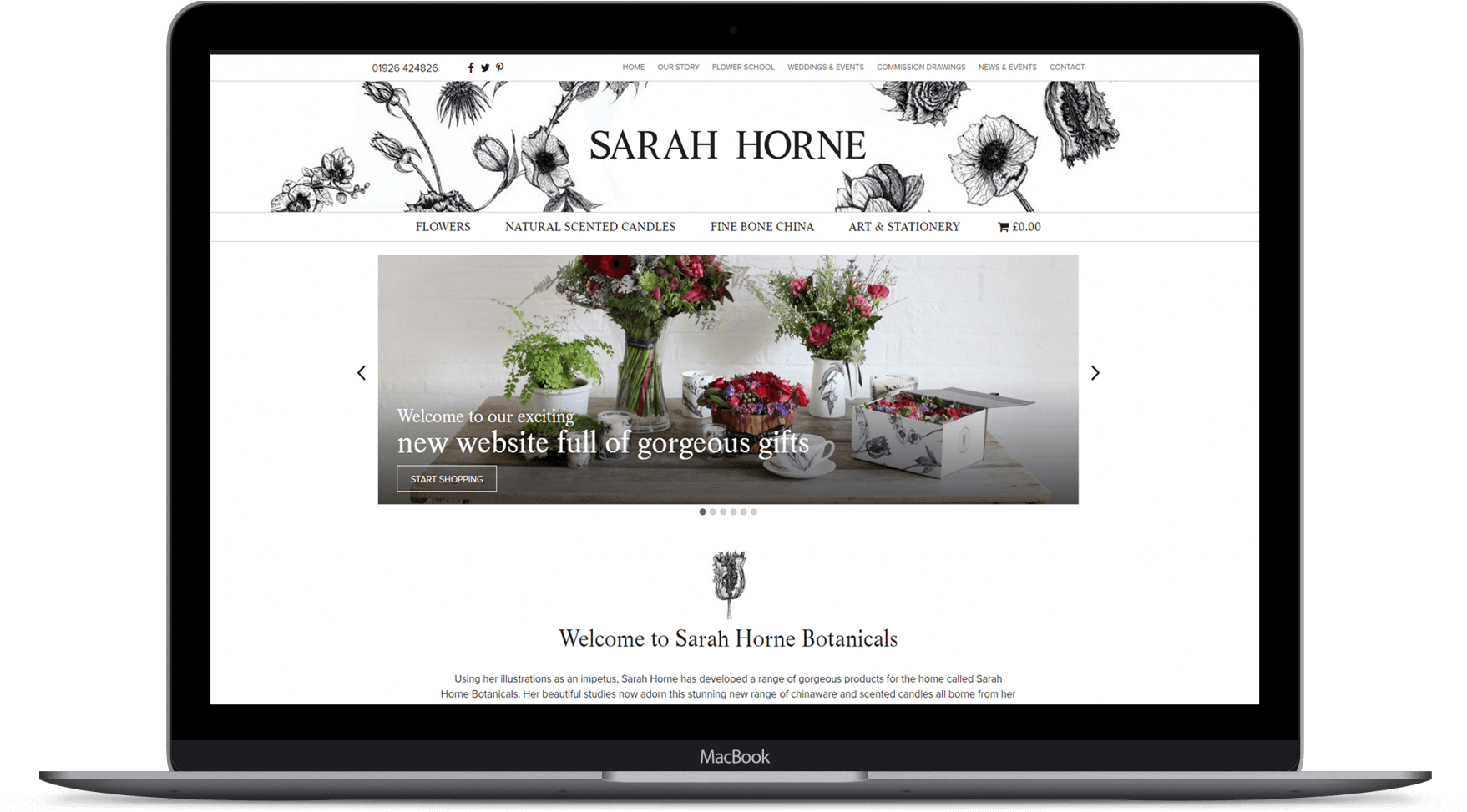 Sarah Horne - Ecommerce Website - Website (1920x983), Png Download