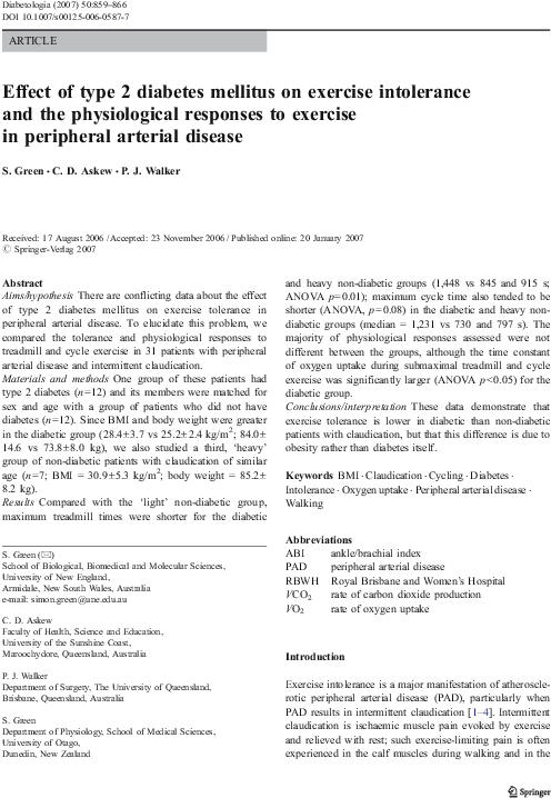 Effect Of Type 2 Diabetes Mellitus On Exercise Intolerance - Journal About Thermochemistry Pdf (595x791), Png Download