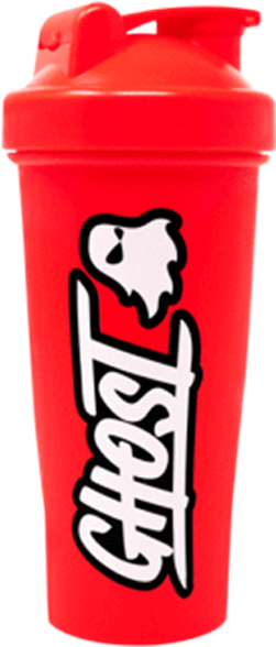 Ghost Lifestyle Red Logo Shaker Cup - Water Bottle (1111x736), Png Download