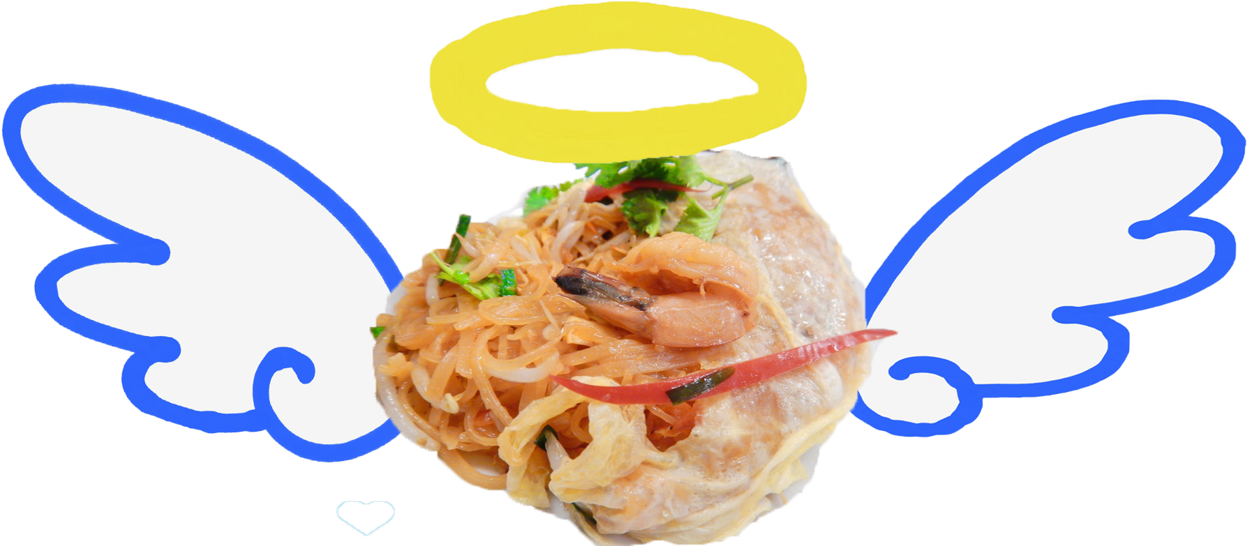 The Best Pad Thai Angel In Bangkok, Thailand By Love - Pancit (1920x1080), Png Download