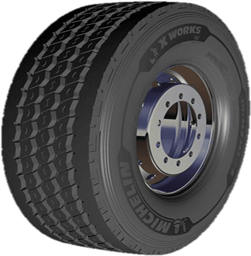 Reinforced Casing , Improved Mileage Potential And - Michelin X Works D Tl (630x579), Png Download