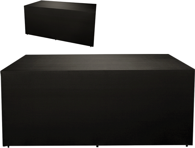 Hire Folding Buffet Black Cover 'stand Alone' 4 Sides - Table (700x700), Png Download