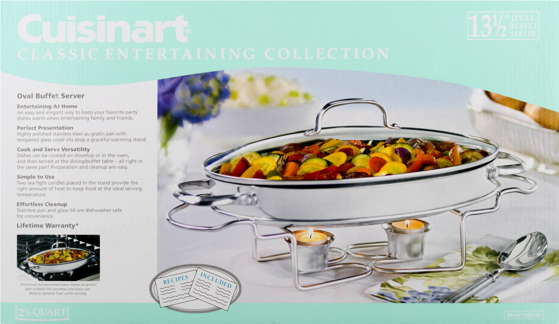 Cuisinart Stainless 13 1 2 Inch Oval Buffet Servers (1800x1800), Png Download