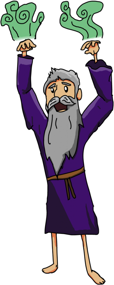 Though Gandarf Shares His Name With Another Well Known - Cartoon (500x1020), Png Download